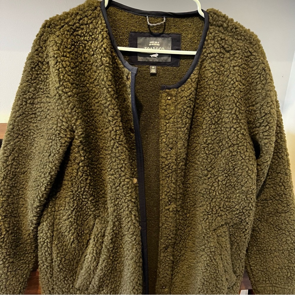 Toad &Co Sespe Sherpa Coatigan sz M - Picture 2 of 5